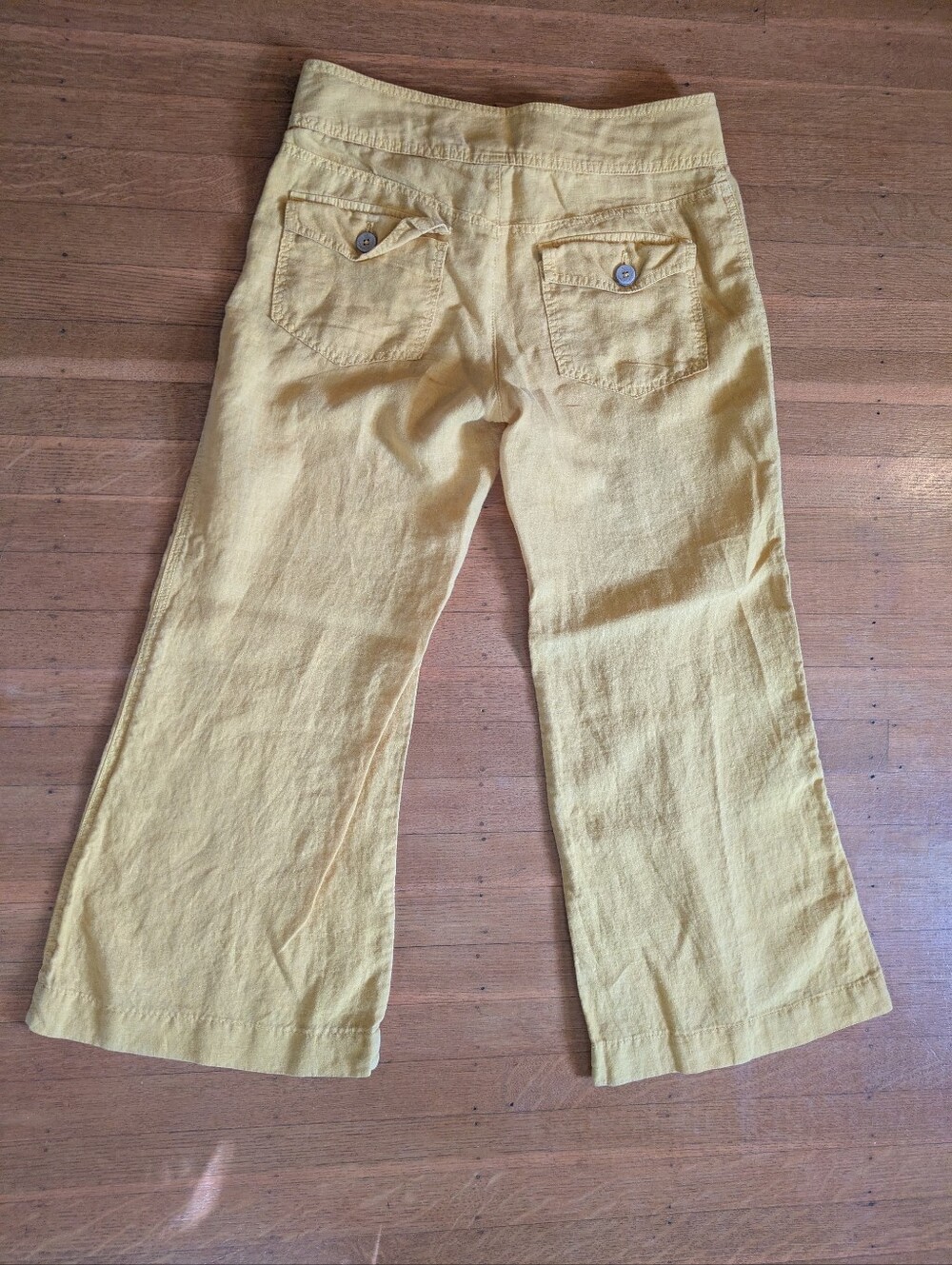 Anthropologie Elevenses Cropped Linen Sailor Pants - Picture 5 of 7